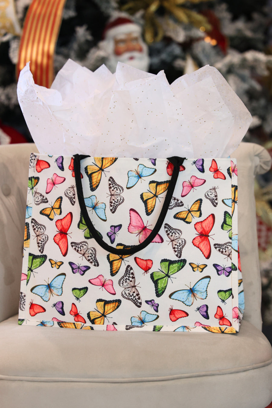 PREORDER- Butterfly Bliss Tote Bag-Presales-Dear Me Southern Boutique, located in DeRidder, Louisiana