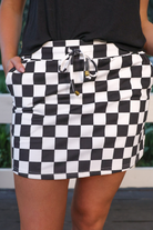PREORDER Checkerboard Checkered Everyday Skort-Skorts-Dear Me Southern Boutique, located in DeRidder, Louisiana