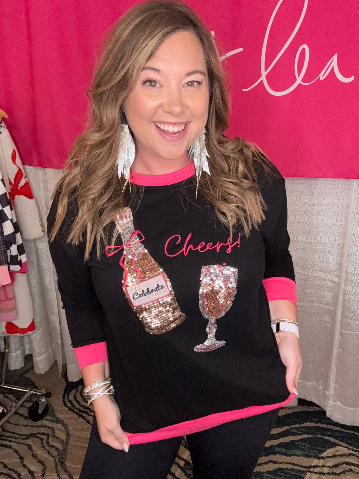PREORDER - Cheers to That Terry Pullover-Presales-Dear Me Southern Boutique, located in DeRidder, Louisiana