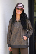 PREORDER- Everyday Pullover- Coco Leopard-pullover-Dear Me Southern Boutique, located in DeRidder, Louisiana