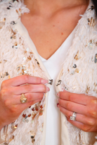 PREORDER- Feather and Shine Jacket- Cream-Presales-Dear Me Southern Boutique, located in DeRidder, Louisiana