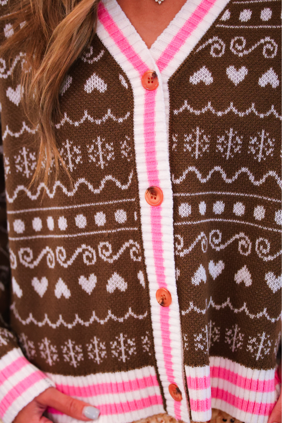 PREORDER- Gingerbread Knit Cardigan-Cardigan-Dear Me Southern Boutique, located in DeRidder, Louisiana