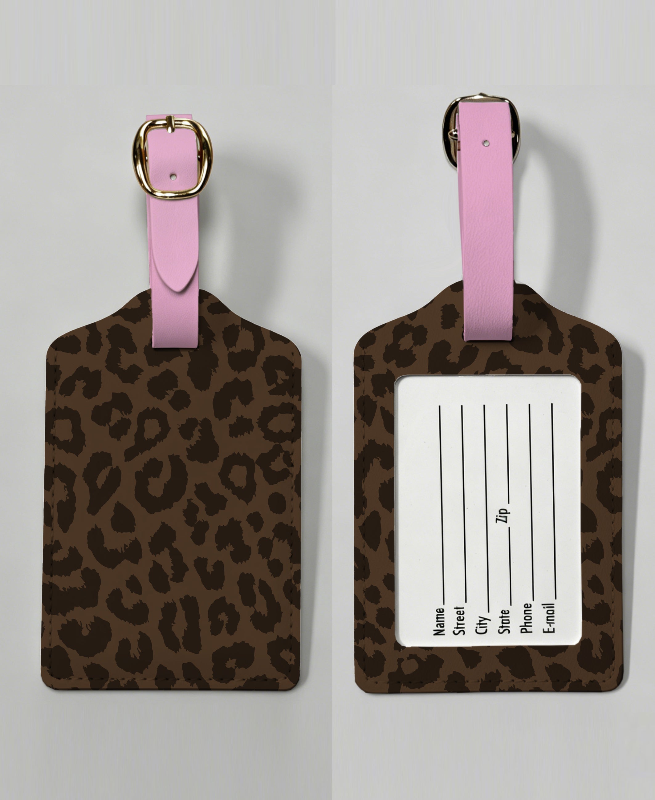 PREORDER- Jet Set Luggage Tag- Coco Leopard-Presales-Dear Me Southern Boutique, located in DeRidder, Louisiana