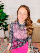 PREORDER: Kate Mesh Top - Spider Webs-Presales-Dear Me Southern Boutique, located in DeRidder, Louisiana