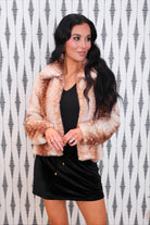 PREORDER- Oh Deer Faux Fur Jacket-Presales-Dear Me Southern Boutique, located in DeRidder, Louisiana
