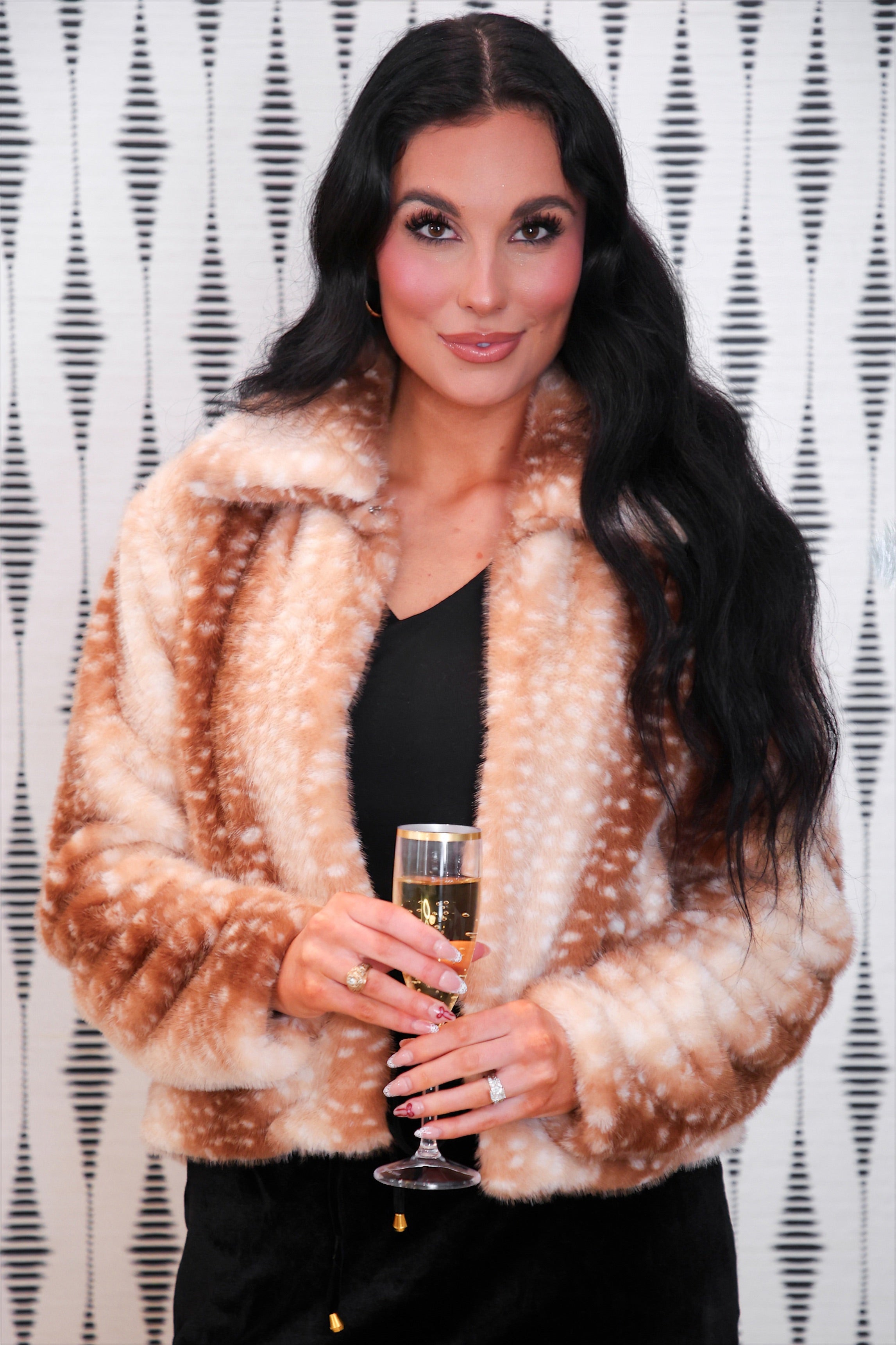 PREORDER- Oh Deer Faux Fur Jacket-Presales-Dear Me Southern Boutique, located in DeRidder, Louisiana