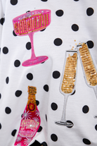 PREORDER- Polka Dot Cheers Terry Pullover-Presales-Dear Me Southern Boutique, located in DeRidder, Louisiana