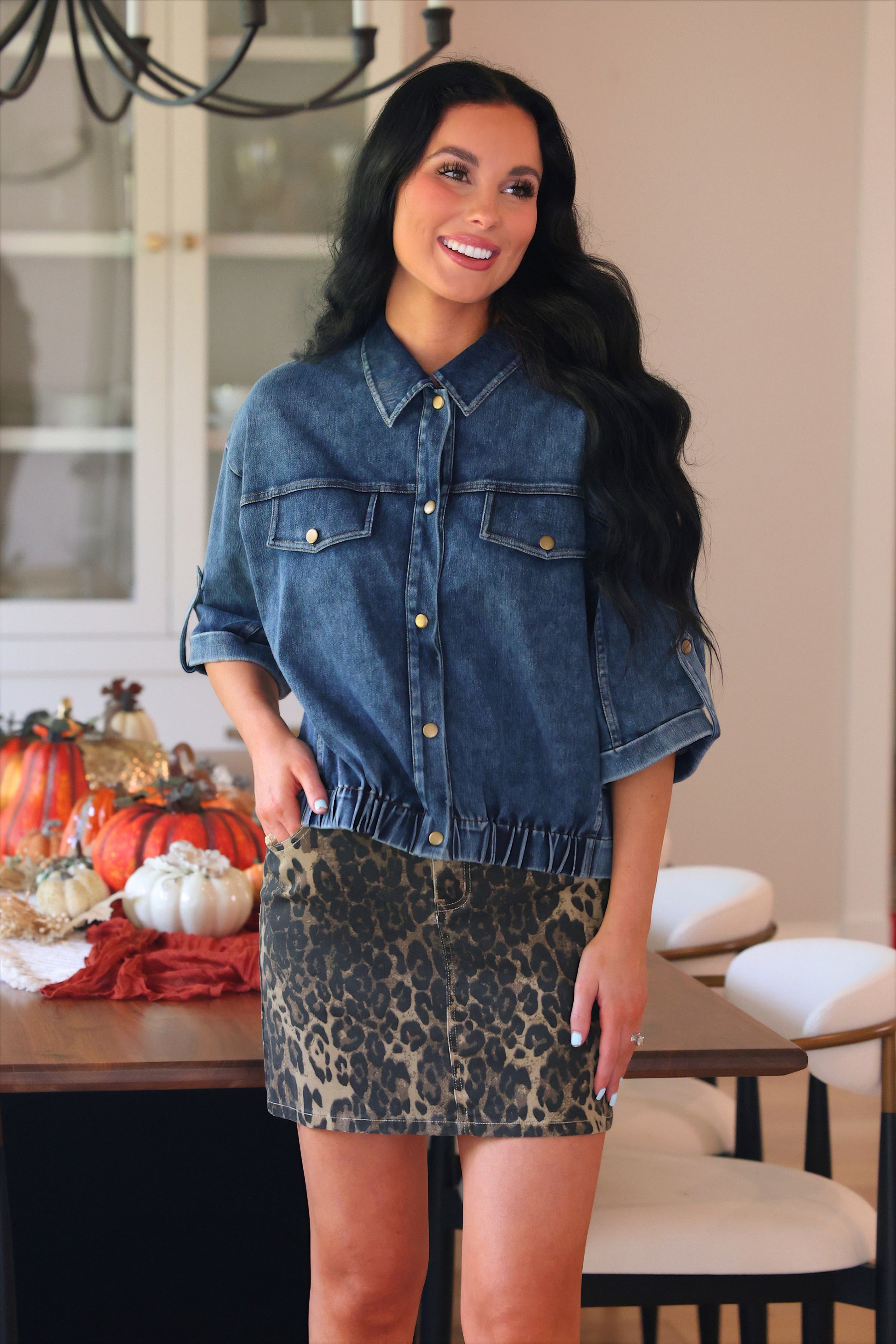 PREORDER- Refined Denim Bomber Jacket- Light Wash-jacket-Dear Me Southern Boutique, located in DeRidder, Louisiana