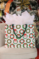 PREORDER- Ribbon Wreath Tote Bag-Presales-Dear Me Southern Boutique, located in DeRidder, Louisiana