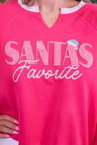 PREORDER- Santa’s Favorite French Terry Pullover-Pullover-Dear Me Southern Boutique, located in DeRidder, Louisiana