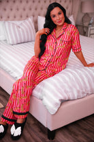 PREORDER- Savanna Soirée Ruffle Pajama Set-Apparel Set-Dear Me Southern Boutique, located in DeRidder, Louisiana