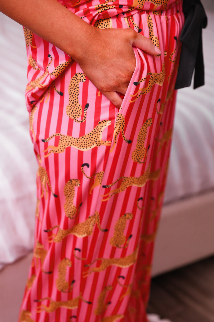 PREORDER- Savanna Soirée Ruffle Pajama Set-Apparel Set-Dear Me Southern Boutique, located in DeRidder, Louisiana