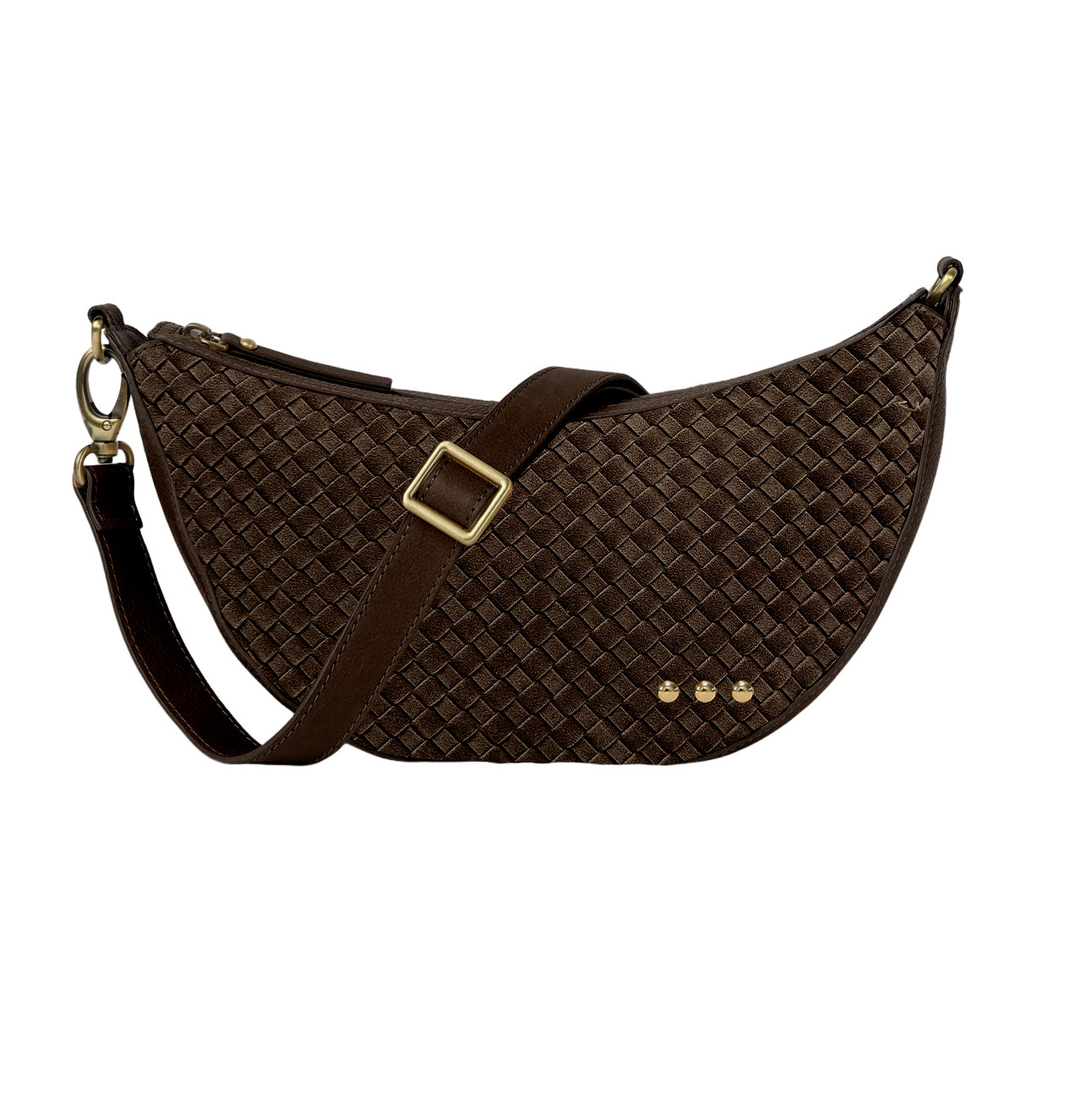 Paige Suede Woven Crossbody-Crossbody-Pretty Simple