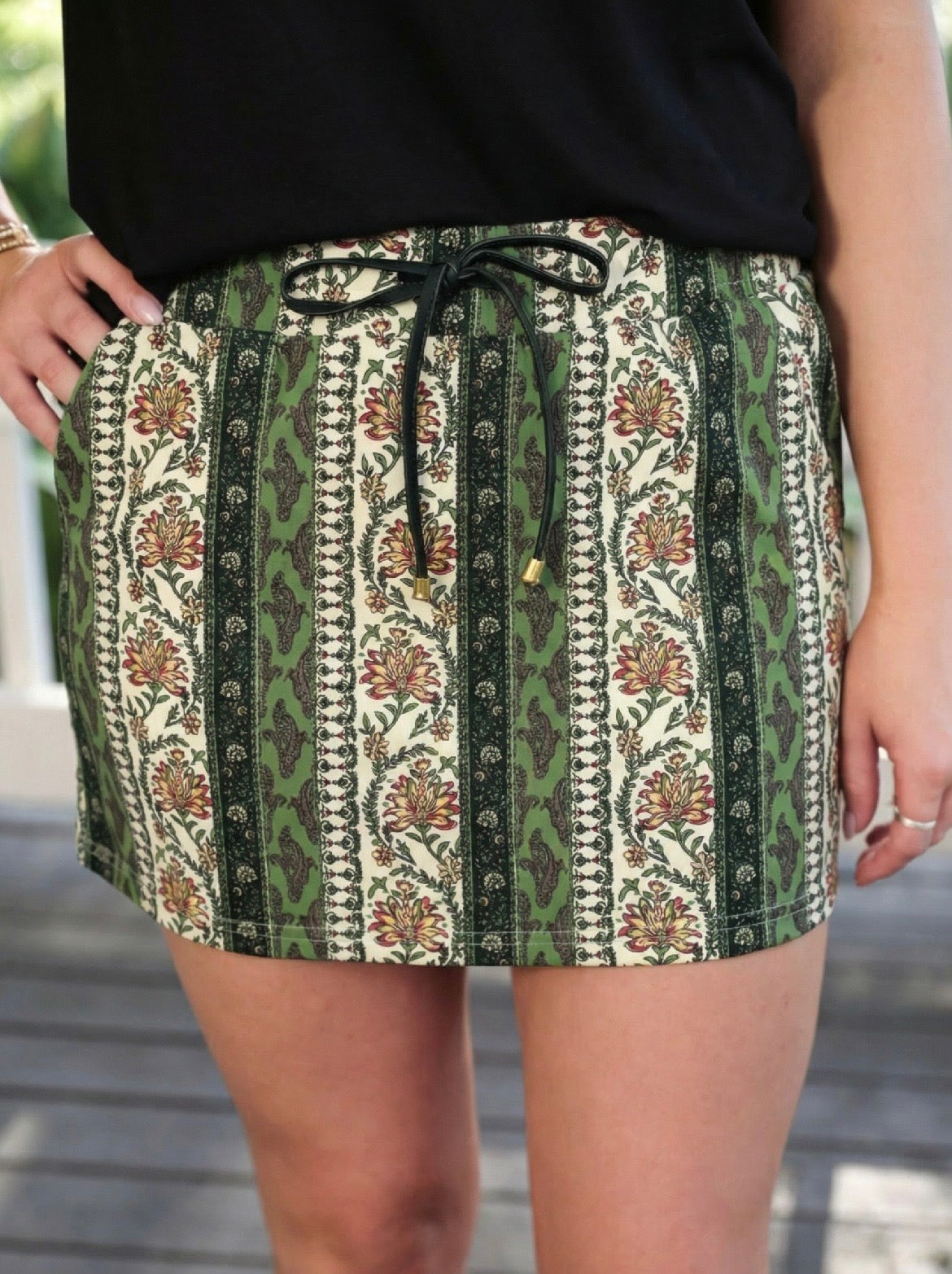 Paisley Manor Everyday Skort-Presales-Dear Me Southern Boutique, located in DeRidder, Louisiana