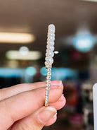 Palm Beach Single Strand Pearl Crystal Bangle-Presales-Dear Me Southern Boutique, located in DeRidder, Louisiana