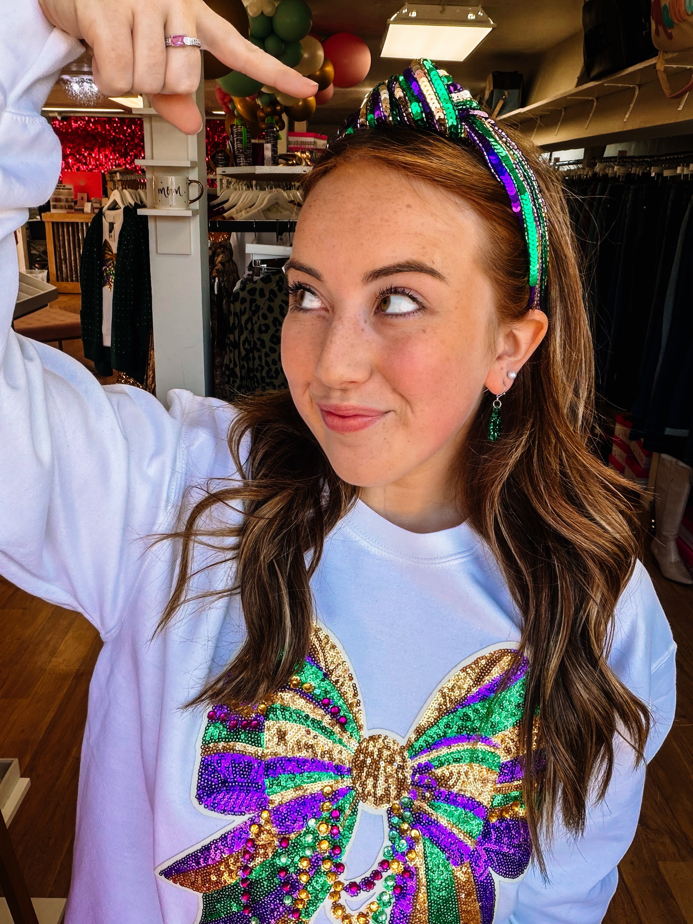 Parade Princess Sequin Headband-Headbands-Dear Me Southern Boutique, located in DeRidder, Louisiana