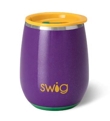 Pardi Gras Swig Stemless Wine Cup-Dear Me Southern Boutique, located in DeRidder, Louisiana