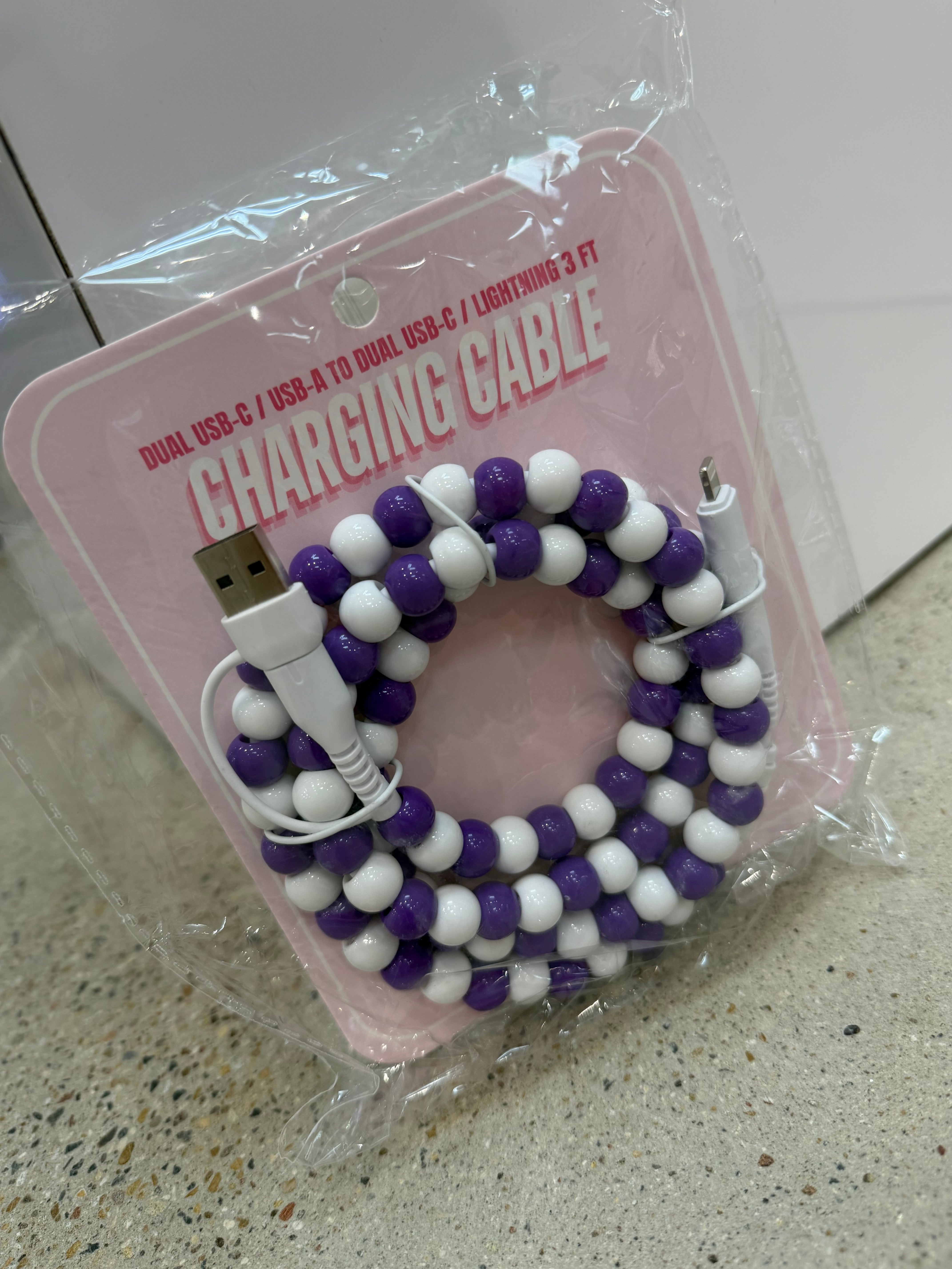Pearl Phone Charger-Phone Accessories-Dear Me Southern Boutique, located in DeRidder, Louisiana