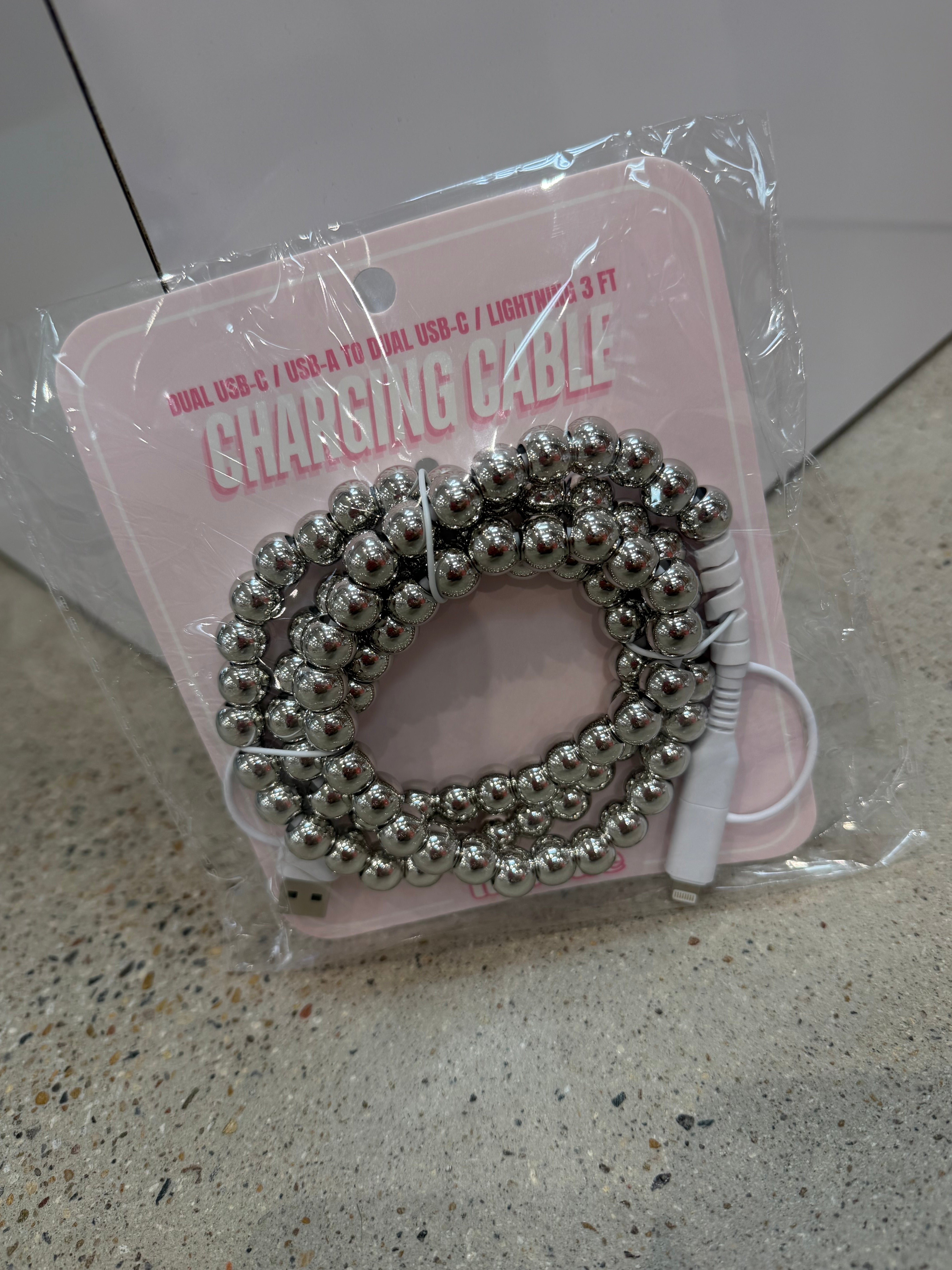 Pearl Phone Charger-Phone Accessories-Dear Me Southern Boutique, located in DeRidder, Louisiana
