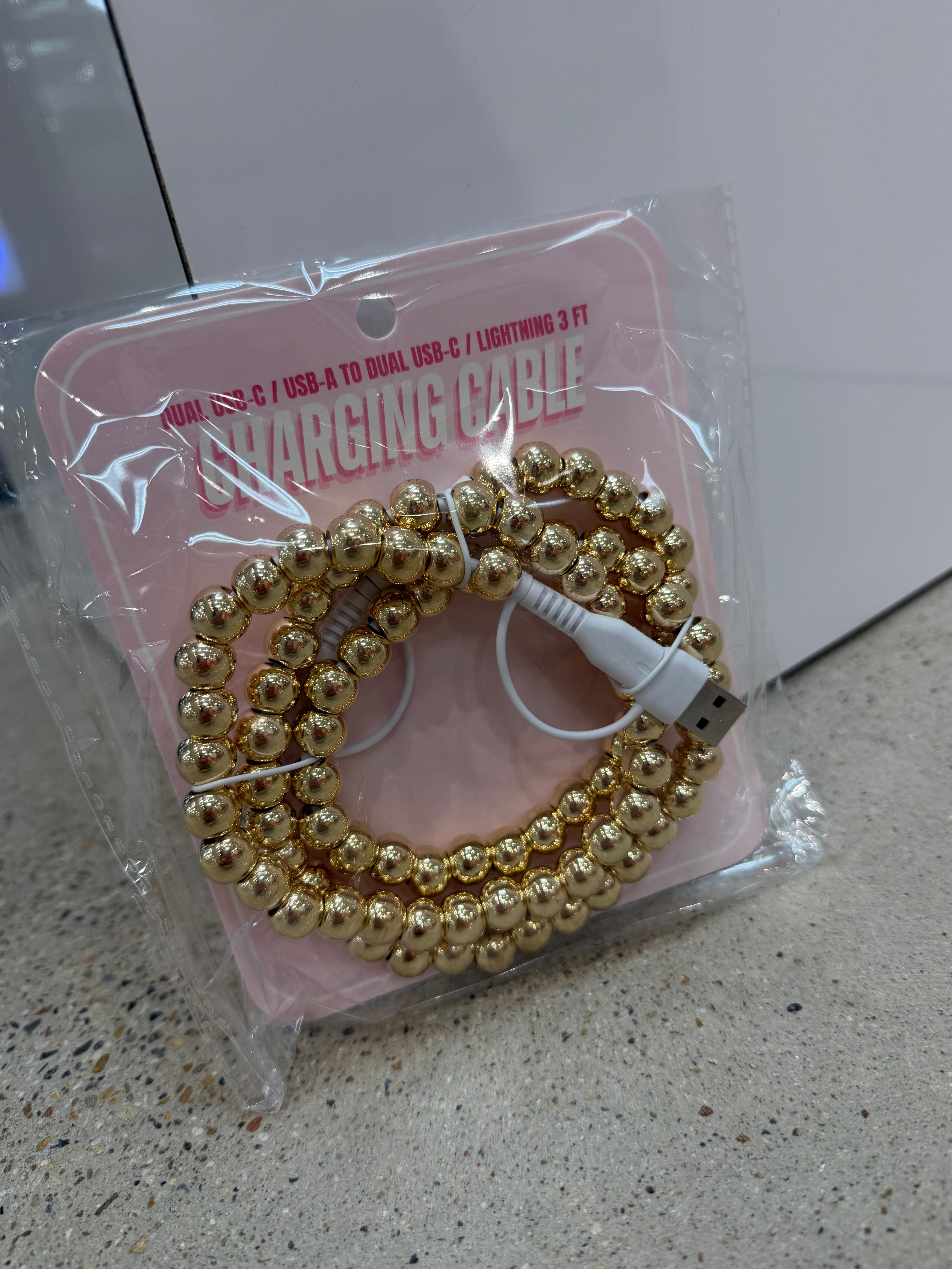 Pearl Phone Charger-Phone Accessories-Dear Me Southern Boutique, located in DeRidder, Louisiana