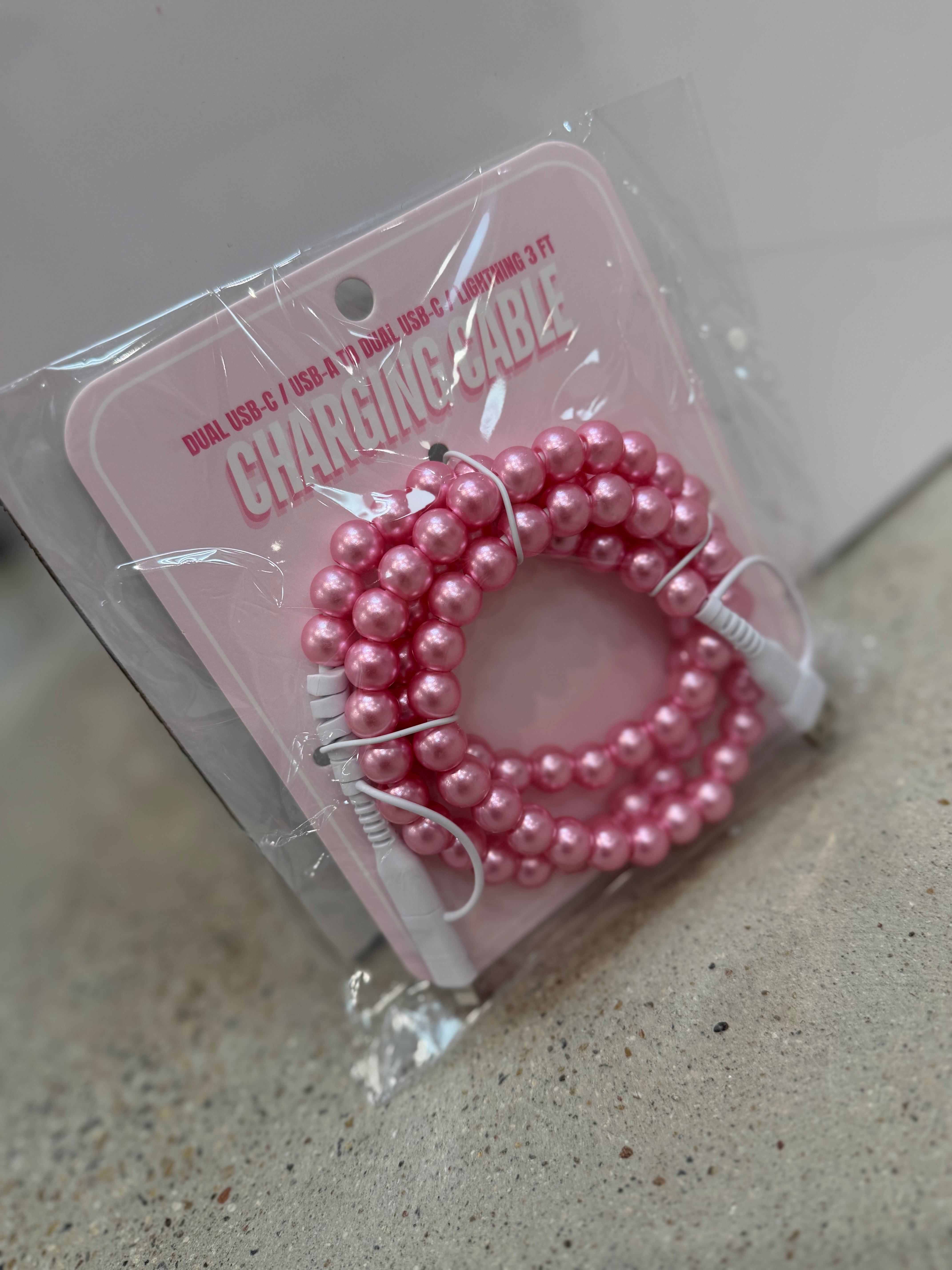 Pearl Phone Charger-Phone Accessories-Dear Me Southern Boutique, located in DeRidder, Louisiana