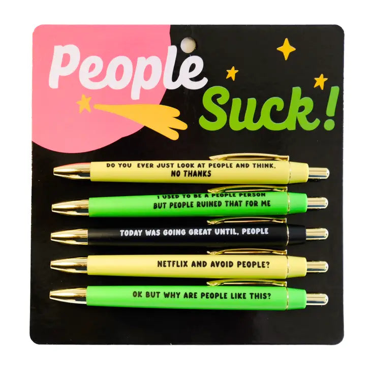 People Suck Pen Set-Gifts-Dear Me Southern Boutique, located in DeRidder, Louisiana