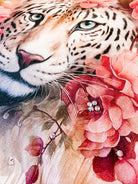 Petals & Power Leopard Bougie Rhinestone Tee-Tees-Dear Me Southern Boutique, located in DeRidder, Louisiana