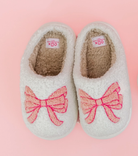 Pink Bow Slippers - Kids-JAG Shoes-Dear Me Southern Boutique, located in DeRidder, Louisiana