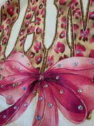 Pink Bow and Cheetah Mama Bougie Rhinestone Tee-Tees-Dear Me Southern Boutique, located in DeRidder, Louisiana