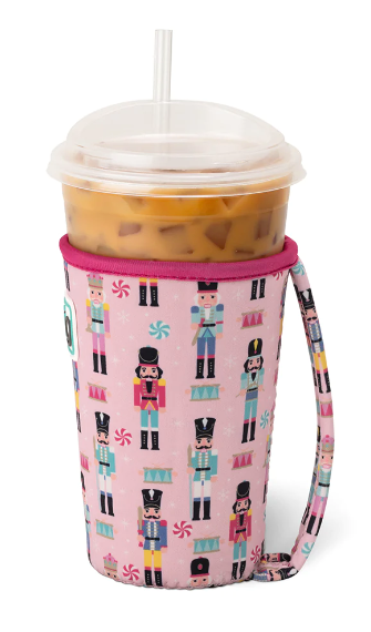 Pink Nutcracker Swig Iced Cup Coolie-Drink Coolies-Dear Me Southern Boutique, located in DeRidder, Louisiana