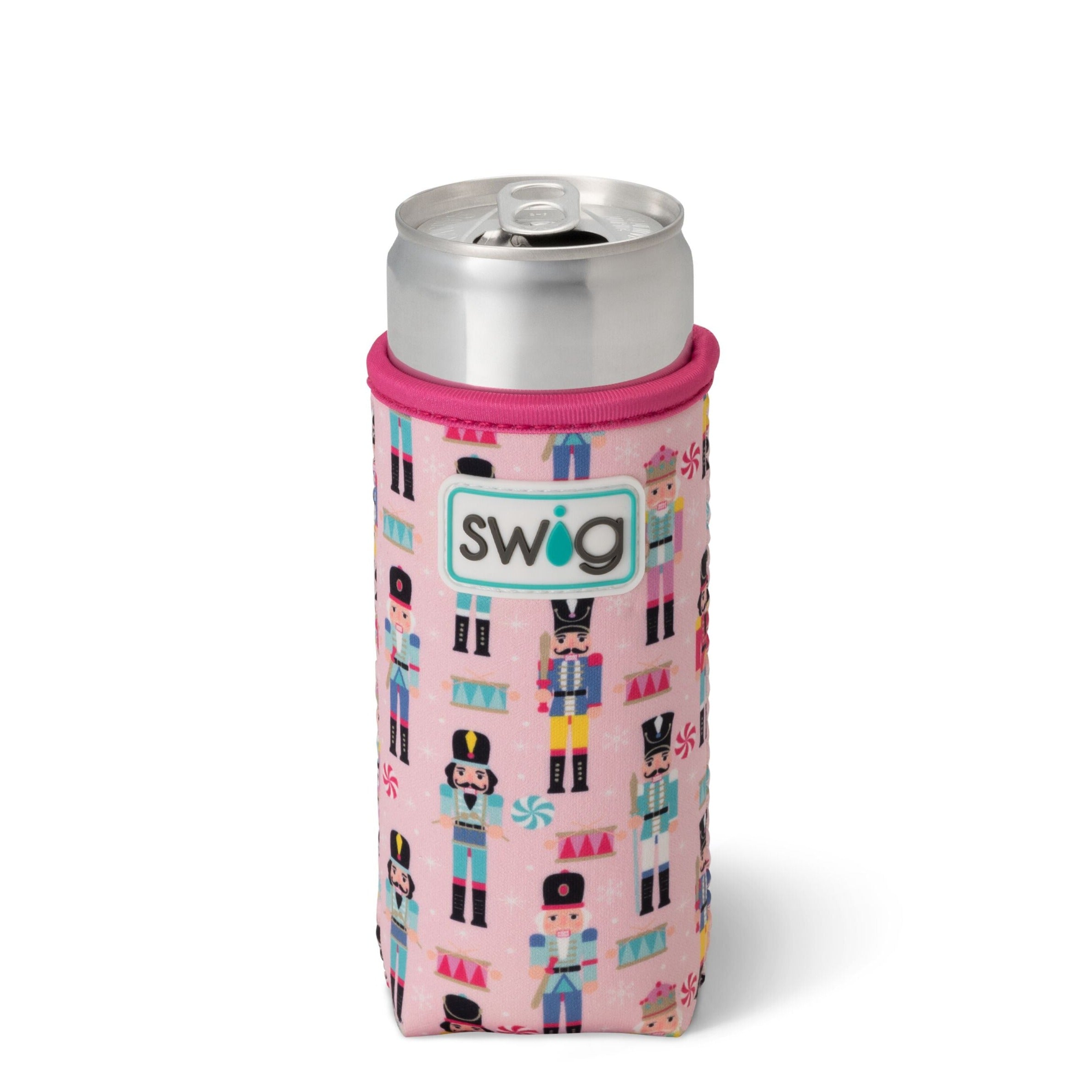 Pink Nutcracker Swig Slim Can Coolie-Tumblers/Mugs-Dear Me Southern Boutique, located in DeRidder, Louisiana