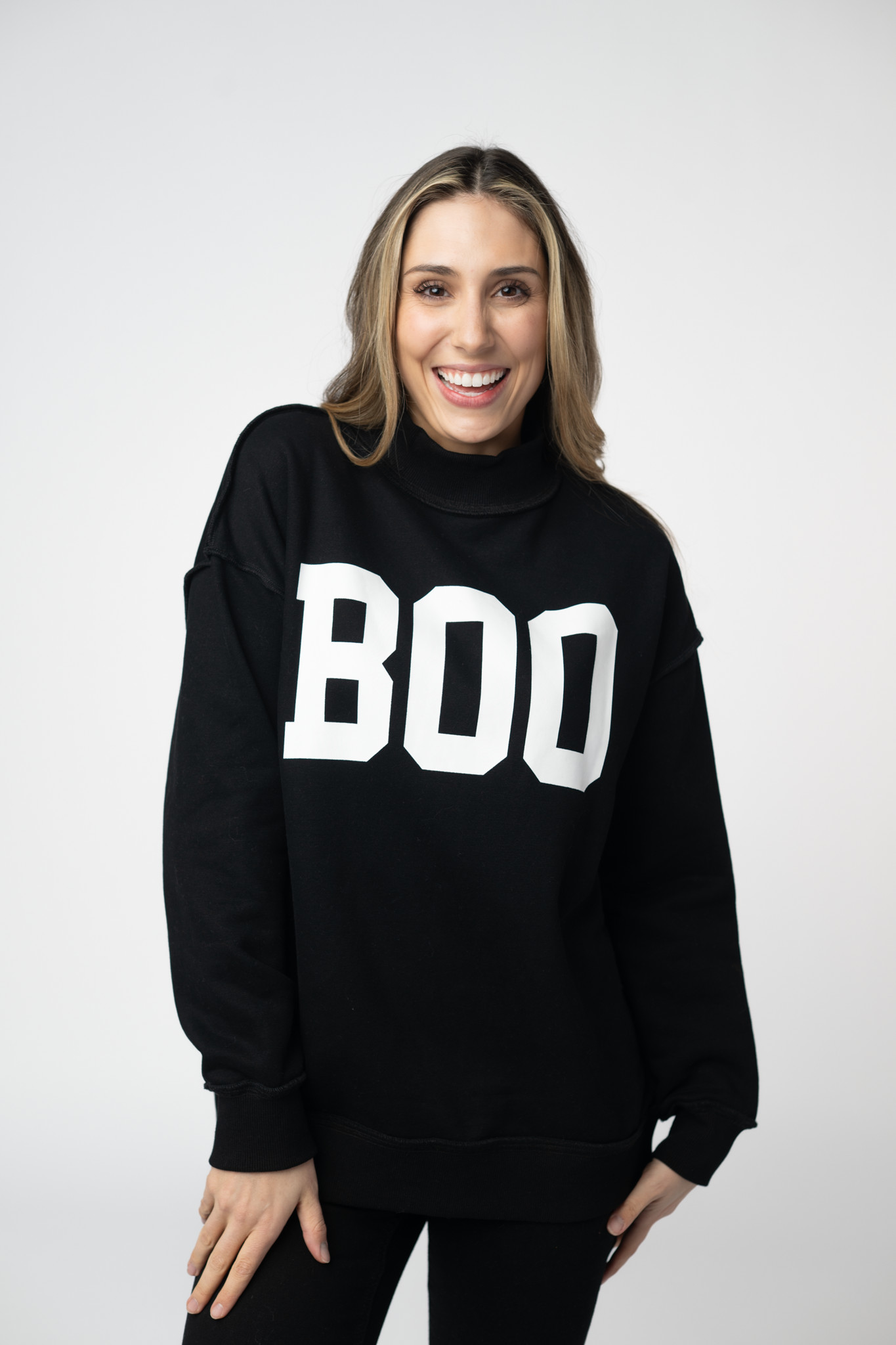 Piper Reversible Sweatshirt - BOO-sweatshirt-Dear Me Southern Boutique, located in DeRidder, Louisiana