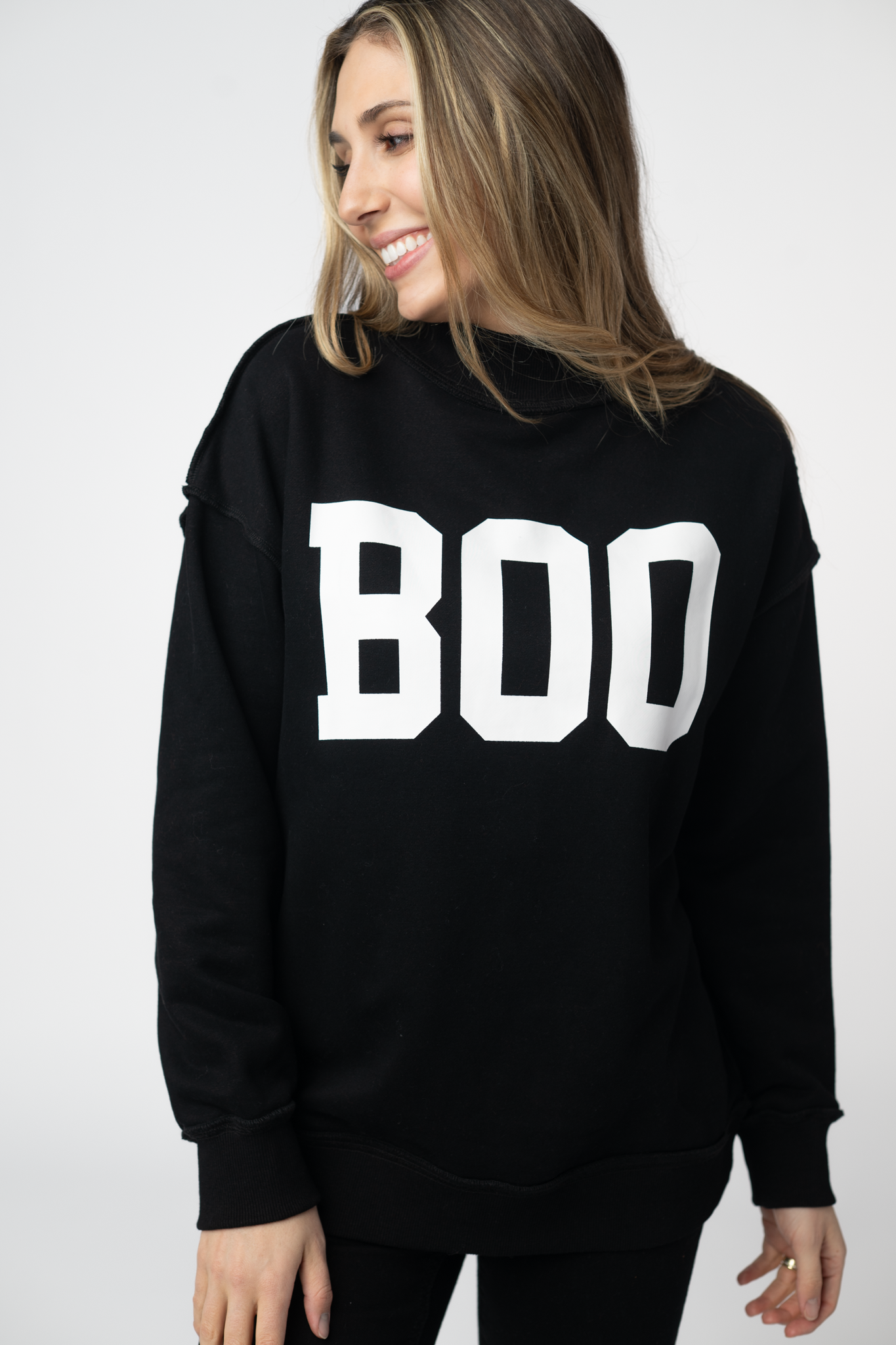 Piper Reversible Sweatshirt - BOO-sweatshirt-Dear Me Southern Boutique, located in DeRidder, Louisiana