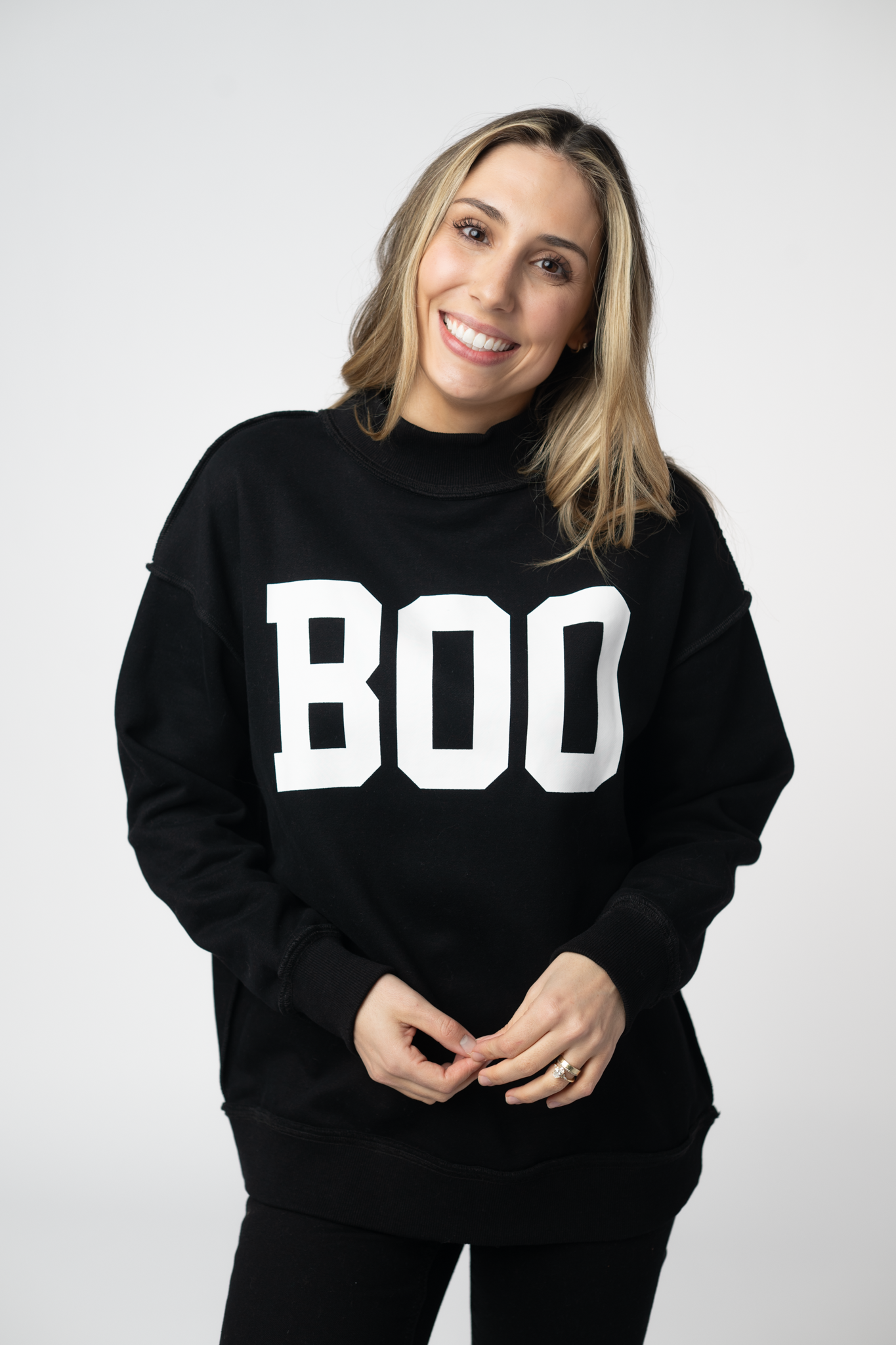Piper Reversible Sweatshirt - BOO-sweatshirt-Dear Me Southern Boutique, located in DeRidder, Louisiana