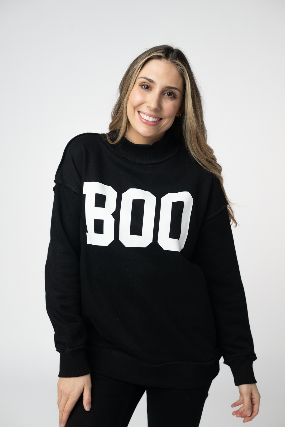 Piper Reversible Sweatshirt - BOO-sweatshirt-Dear Me Southern Boutique, located in DeRidder, Louisiana