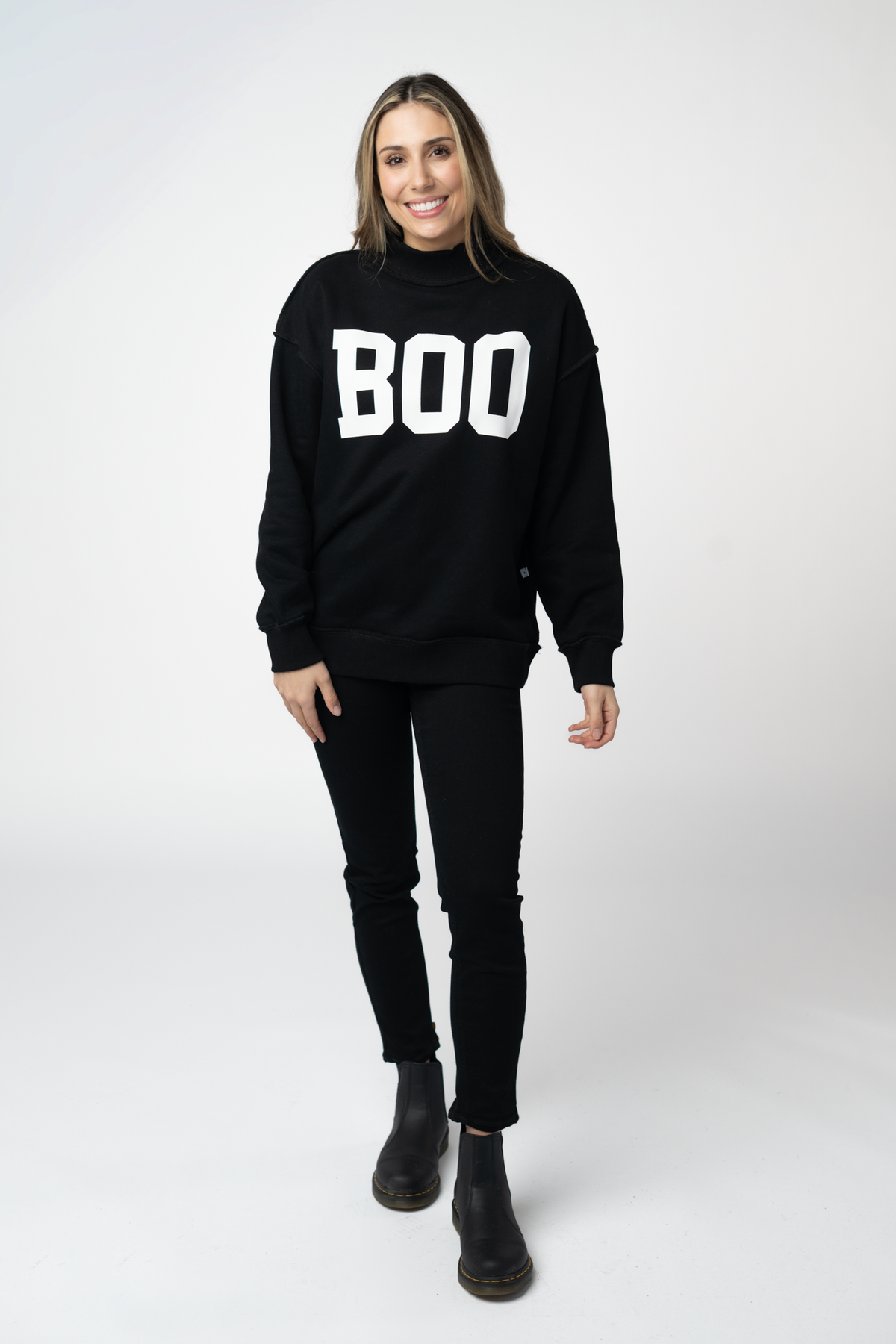 Piper Reversible Sweatshirt - BOO-sweatshirt-Dear Me Southern Boutique, located in DeRidder, Louisiana