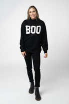 Piper Reversible Sweatshirt - BOO-sweatshirt-Dear Me Southern Boutique, located in DeRidder, Louisiana