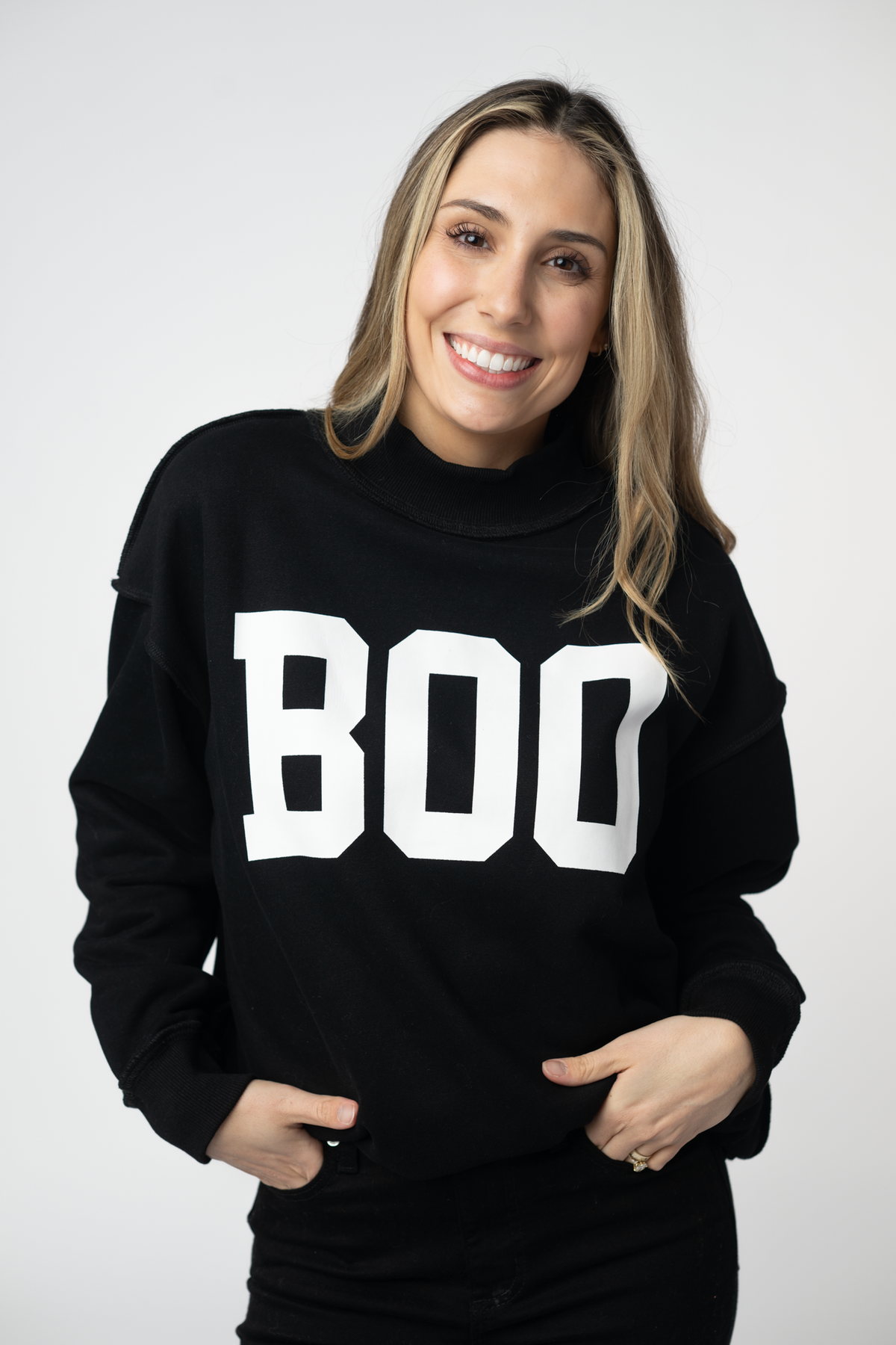 Piper Reversible Sweatshirt - BOO-sweatshirt-Dear Me Southern Boutique, located in DeRidder, Louisiana