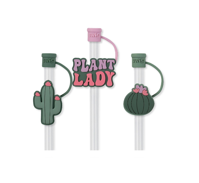 Plant Lady Swig Straw Topper Set-Straw Toppers-Dear Me Southern Boutique, located in DeRidder, Louisiana