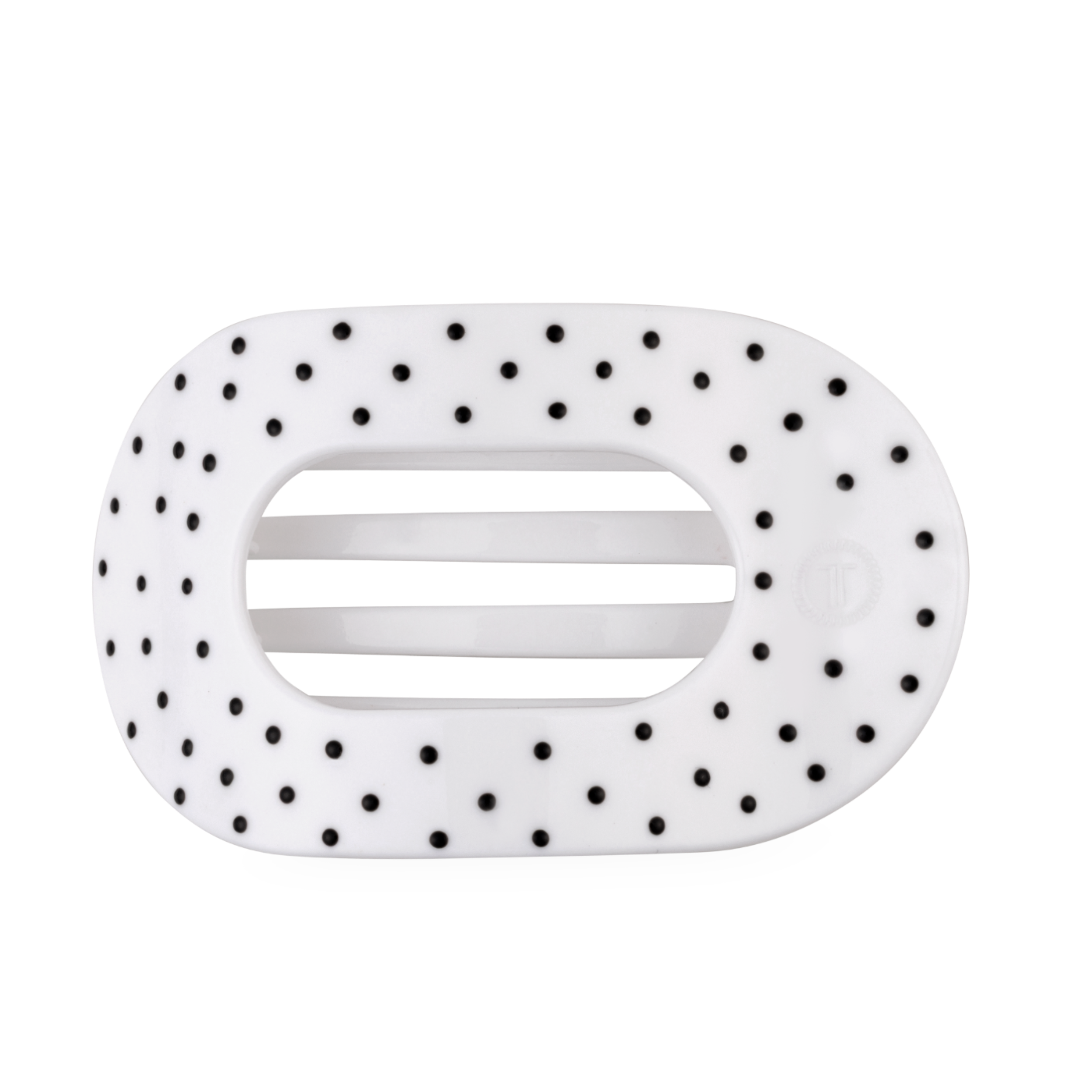 Polka Dot Large Round Clip-Hair accessories-Dear Me Southern Boutique, located in DeRidder, Louisiana