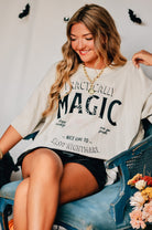 Practically Magic Mock Neck Tee-Dear Me Southern Boutique, located in DeRidder, Louisiana