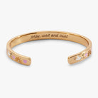 Pray, Wait, And Trust Cuff Bracelet-Jewelry - Bracelets-Dear Me Southern Boutique, located in DeRidder, Louisiana