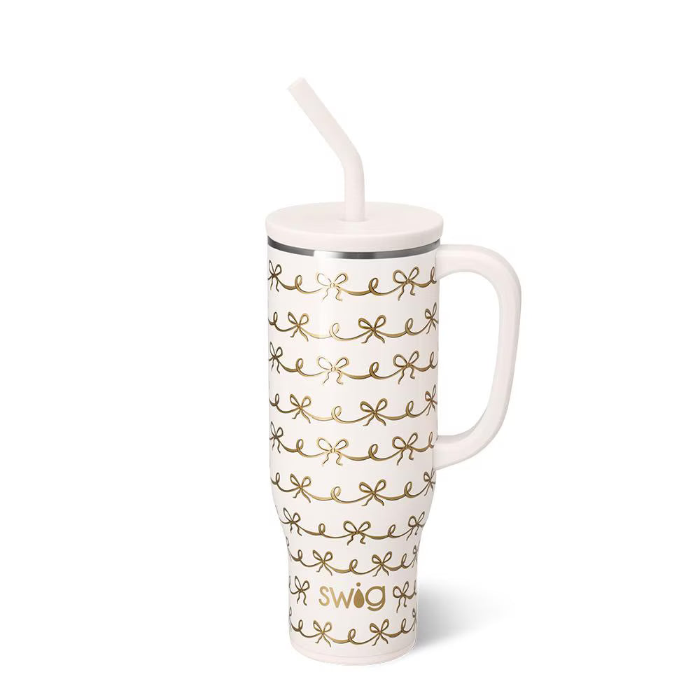 Pretty In Pearl Swig 30oz Mega Mug jr.-Tumblers-Dear Me Southern Boutique, located in DeRidder, Louisiana