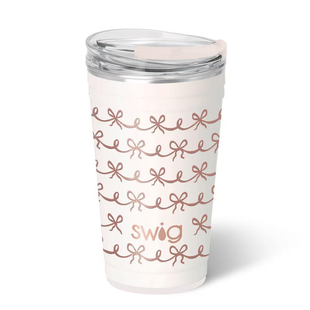 Pretty In Pink Swig 24oz Party Cup-Wine + Cocktails-Dear Me Southern Boutique, located in DeRidder, Louisiana