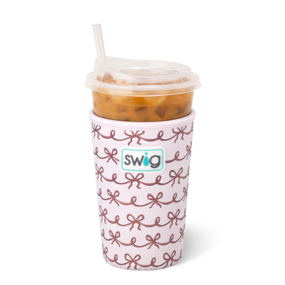 Pretty In Pink Swig Iced Cup Coolie-Wine + Cocktails-Dear Me Southern Boutique, located in DeRidder, Louisiana