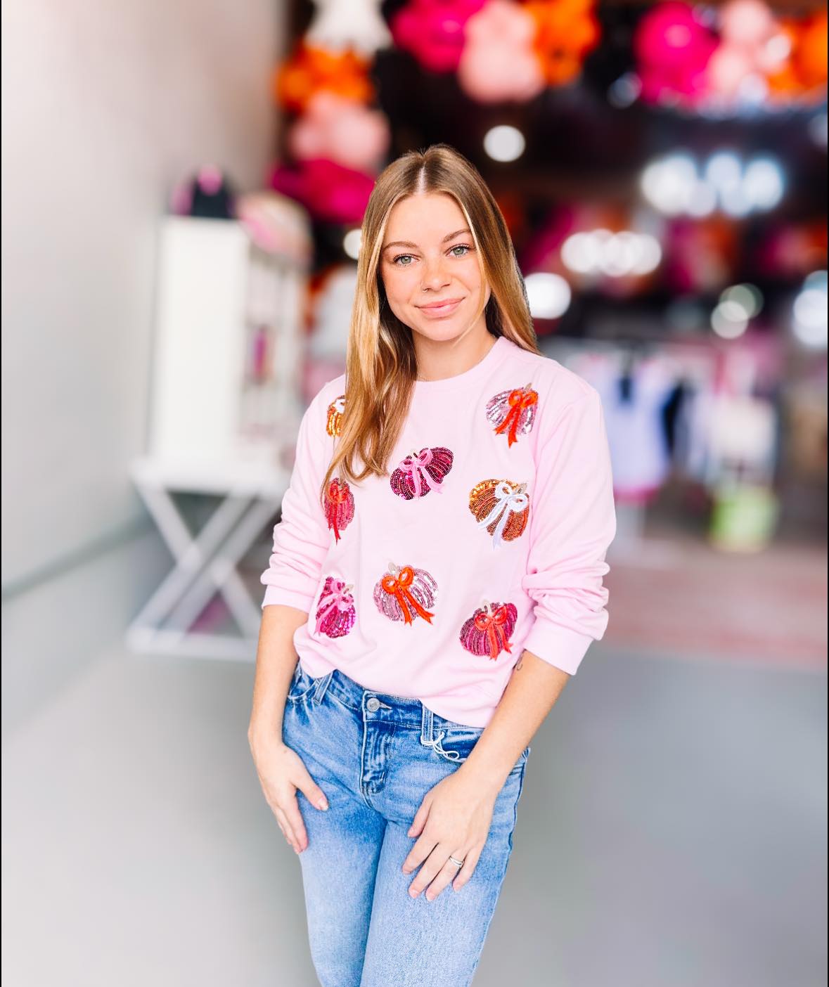 Pretty In Pumpkins Kids Pullover-Kids Clothing-Dear Me Southern Boutique, located in DeRidder, Louisiana