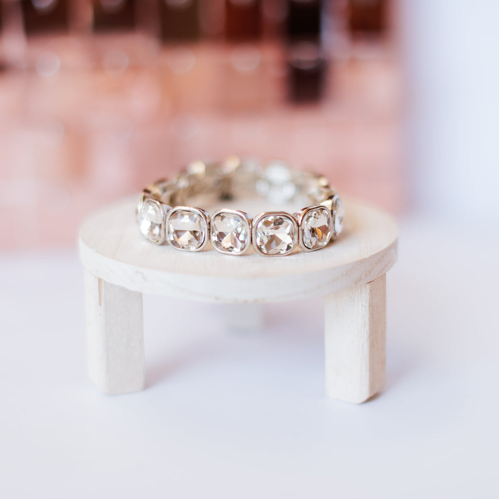 Pretty In Silver Bracelet-Bracelets-Dear Me Southern Boutique, located in DeRidder, Louisiana