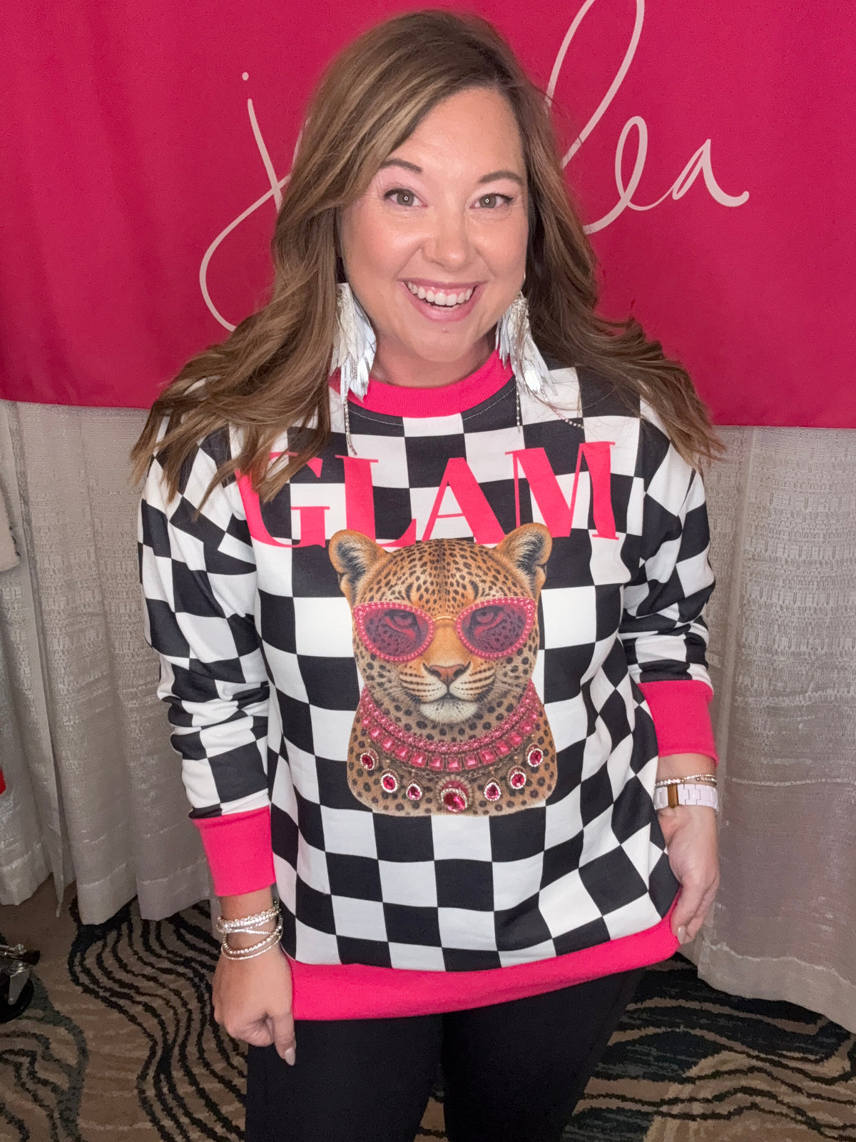 Pretty Wild Pullover - Glam Leopard-Presales-Dear Me Southern Boutique, located in DeRidder, Louisiana