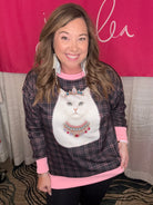 Pretty Wild Pullover - Jeweled Kitty-Presales-Dear Me Southern Boutique, located in DeRidder, Louisiana