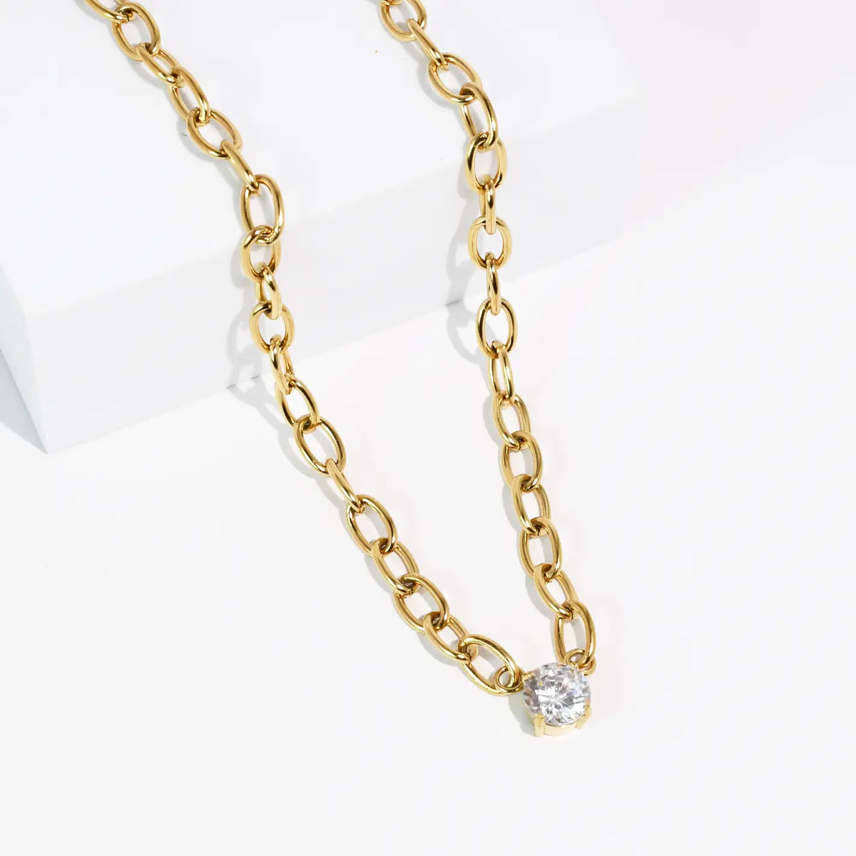 Promise Crystal Waterproof Necklace-Jewelry - Necklaces-Dear Me Southern Boutique, located in DeRidder, Louisiana